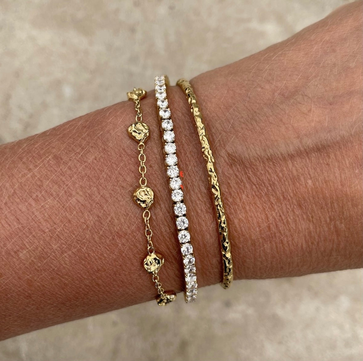 Stella Tennisbracelet Clear/Gold